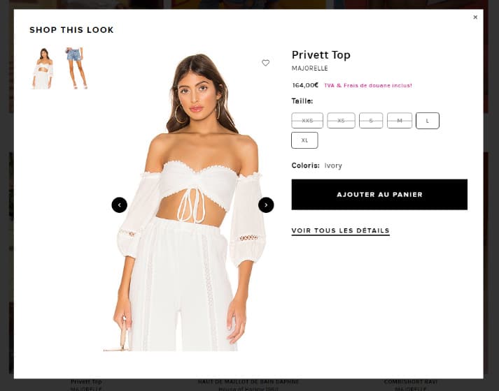 looks sous forme de popin looks sous forme de popin