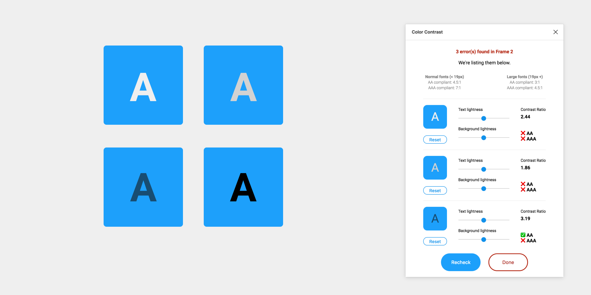 A11y- color contrast checker 